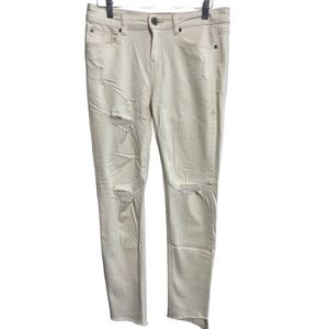 En Jean Ladies Light Peach Distressed Jeans 9